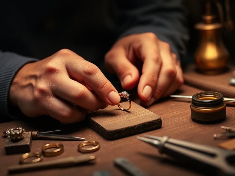 Mester kézműves munkában